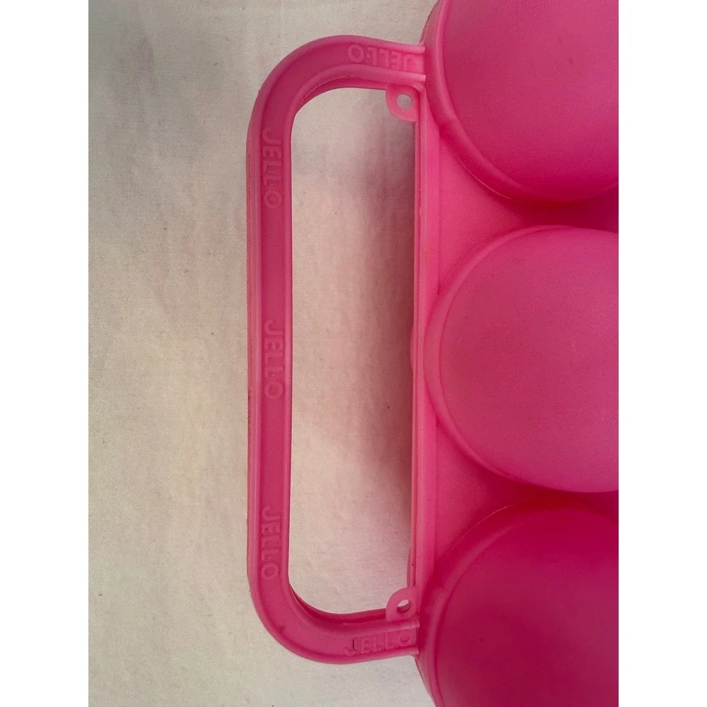 Vintage Jell-O Jiggler Egg Molds Set of 2 Pink and Purple Plastic 6 Cavity Trays